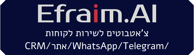 אפרים יצחק – בניית צ'אטבוטים לשירות לקוחות