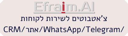 אפרים יצחק – בניית צ'אטבוטים לשירות לקוחות
